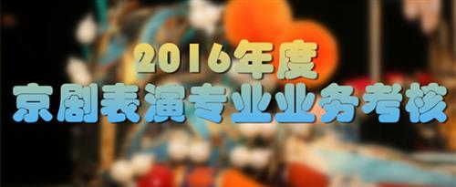 男人和女人一起搞黄的网站国家京剧院2016年度京剧表演专业业务考...